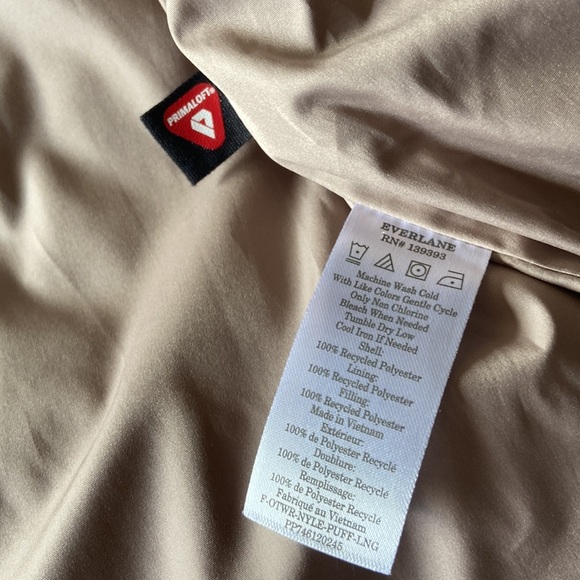 Everlane The ReNew Long Puffer Burnt Sugar Taupe Size Small - Picture 13 of 16